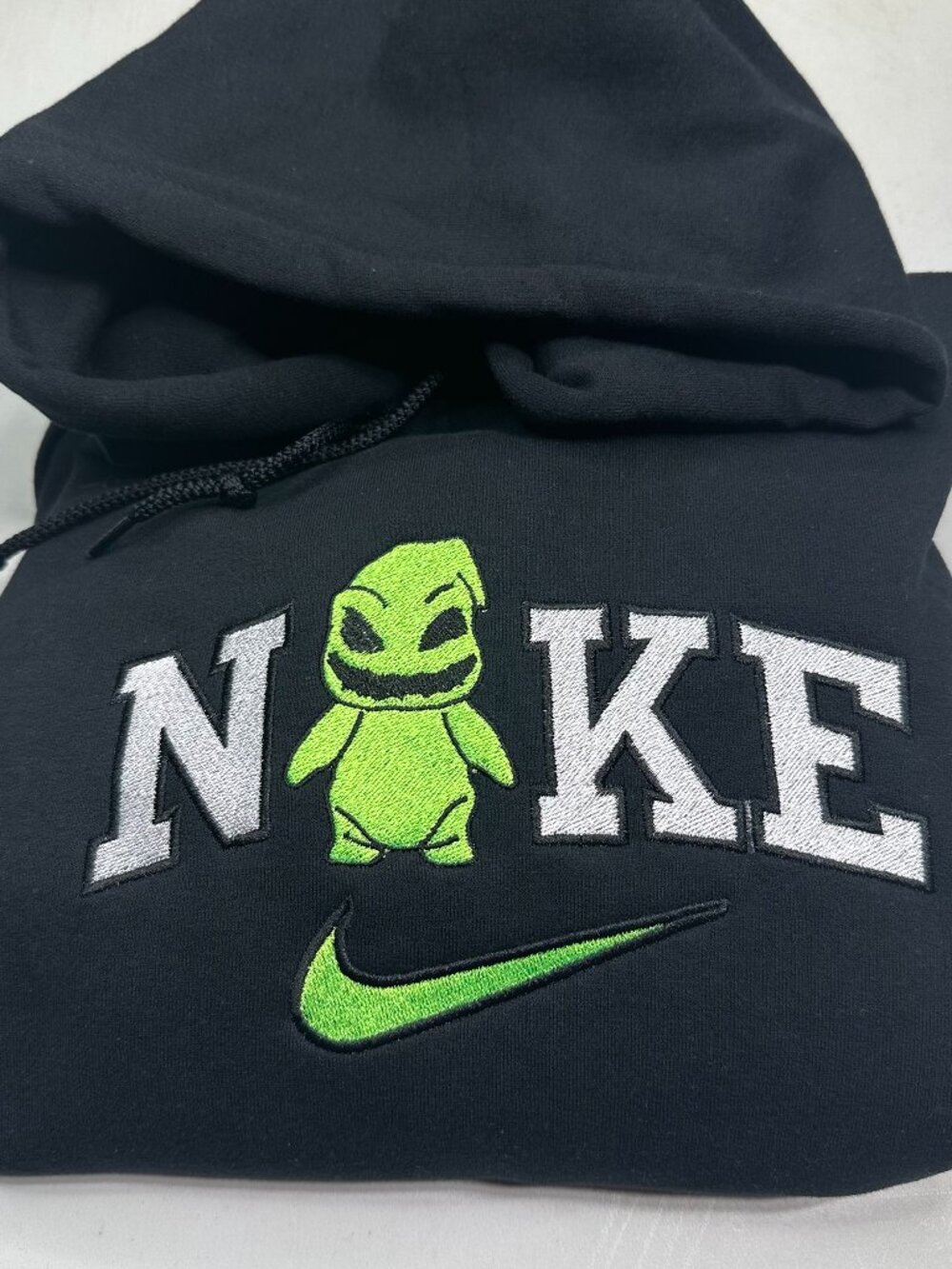 Nike Oogey Boogie HOODIE Embroidered Adult Sweatshirt Halloween Christmas